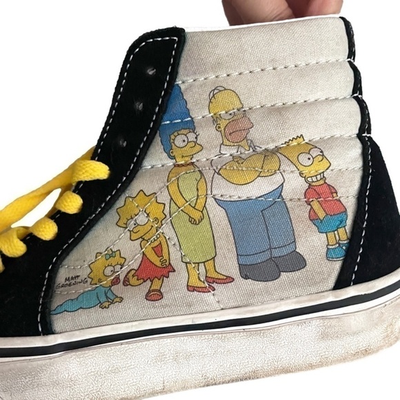 VANS x The Simpsons Sk8-Hi 1987-2020 Sneakers - 5.5US - Picture 7 of 14